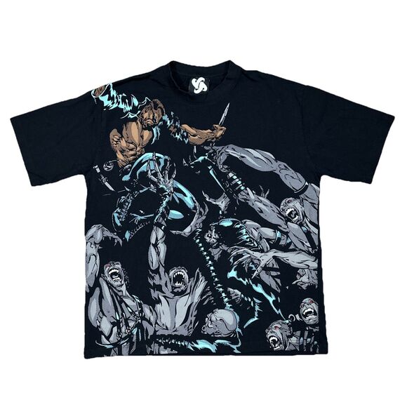 Soular Brand Blade Movie Comic Wesley Snipes T shirt Size Large Graphic AOP - Picture 1 of 8